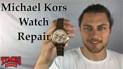 how to get back off michael kors watch|how to open back of mk watch.